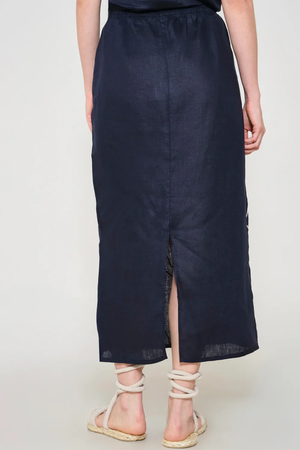 Midi Falda Arabela Azul Navy - Image 2