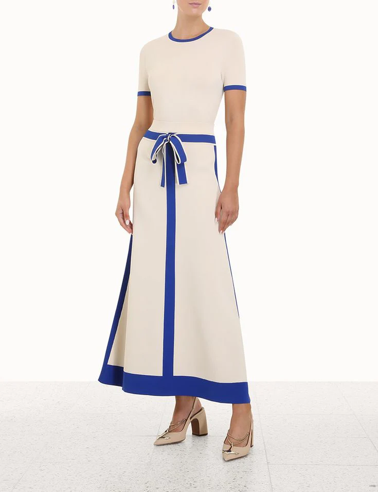 Midi Falda Con Lazo High Tide - Image 3
