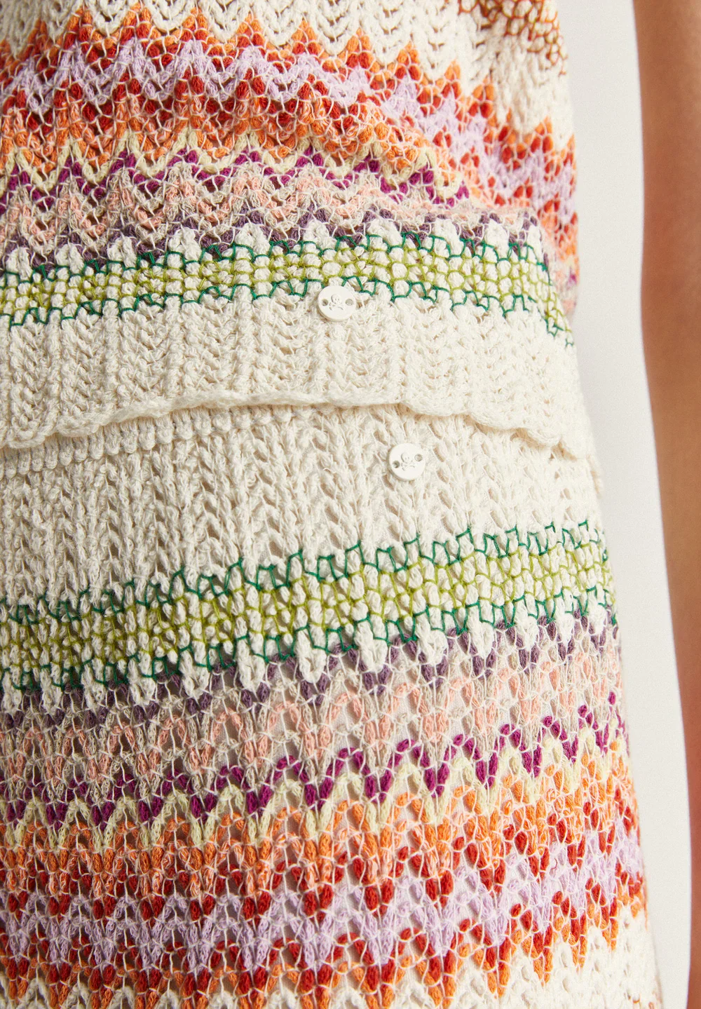 Maxi Falda Crochet Multistripes - Image 3