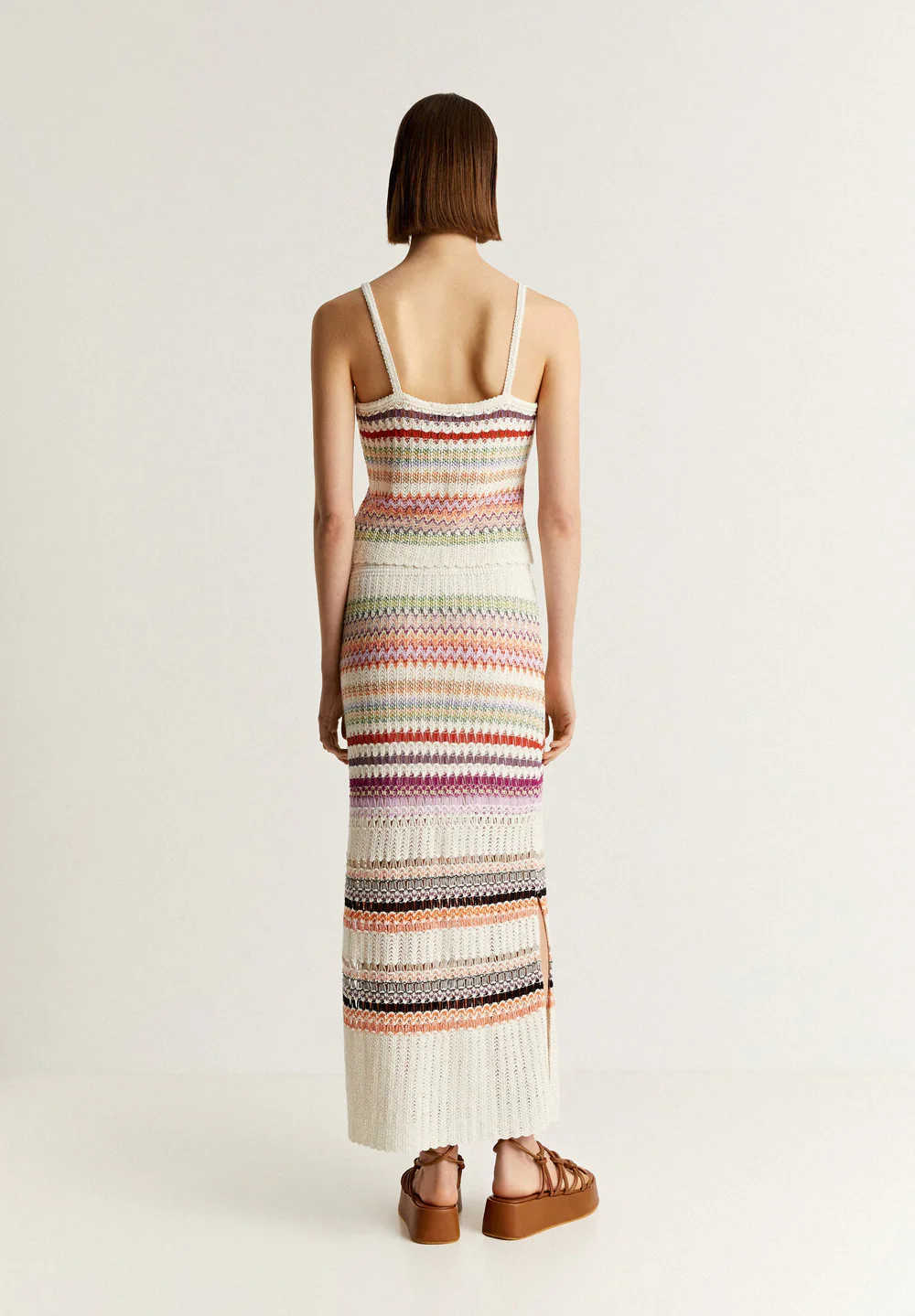 Maxi Falda Crochet Multistripes - Image 4