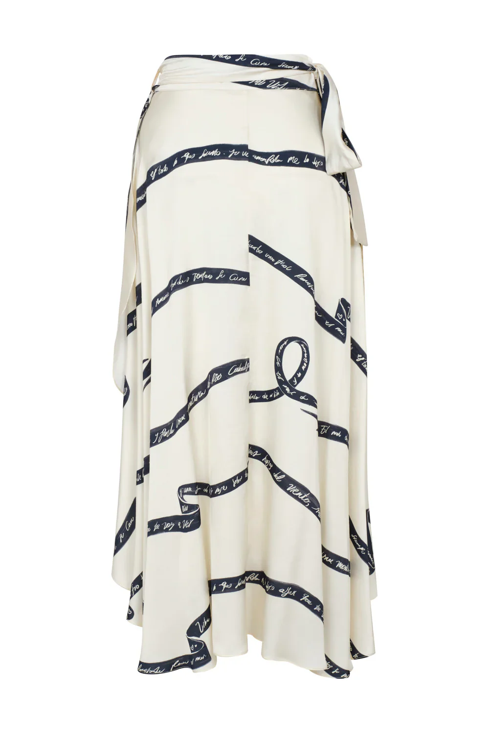 Midi Falda Gala Ivory Navy - Image 3
