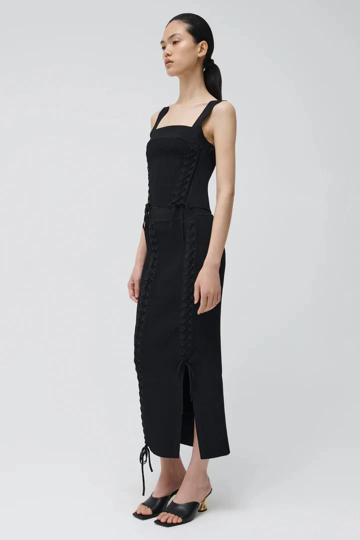 Midi Falda Helix Lace Up - Image 2