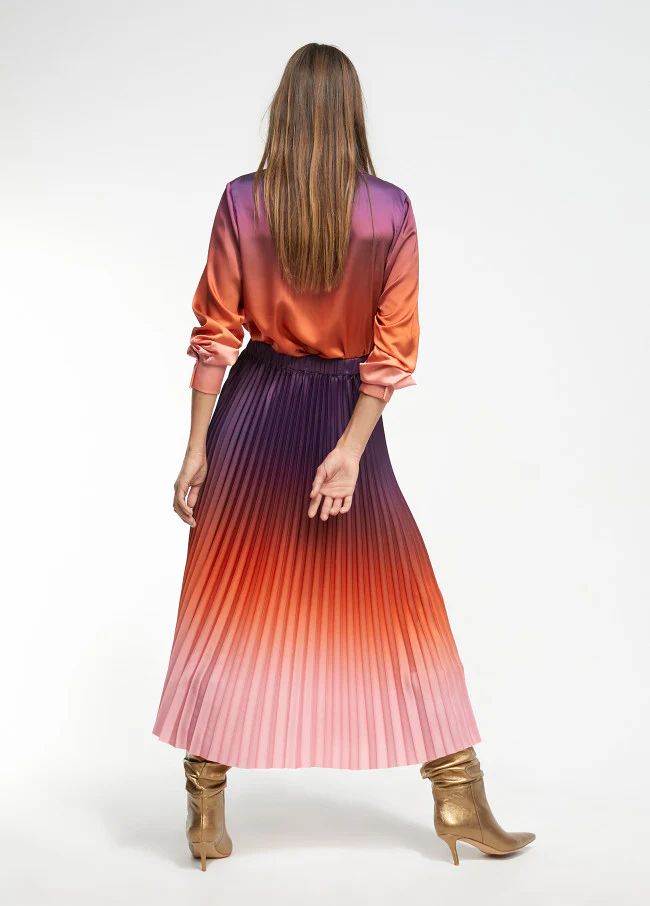 Falda Pleated Ombré - Image 2