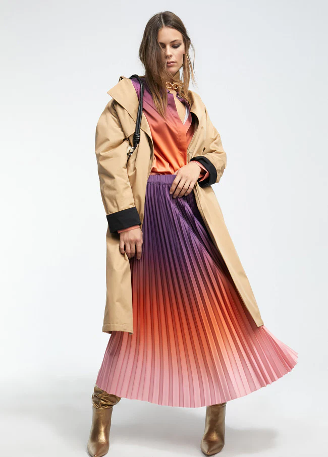 Falda Pleated Ombré - Image 3