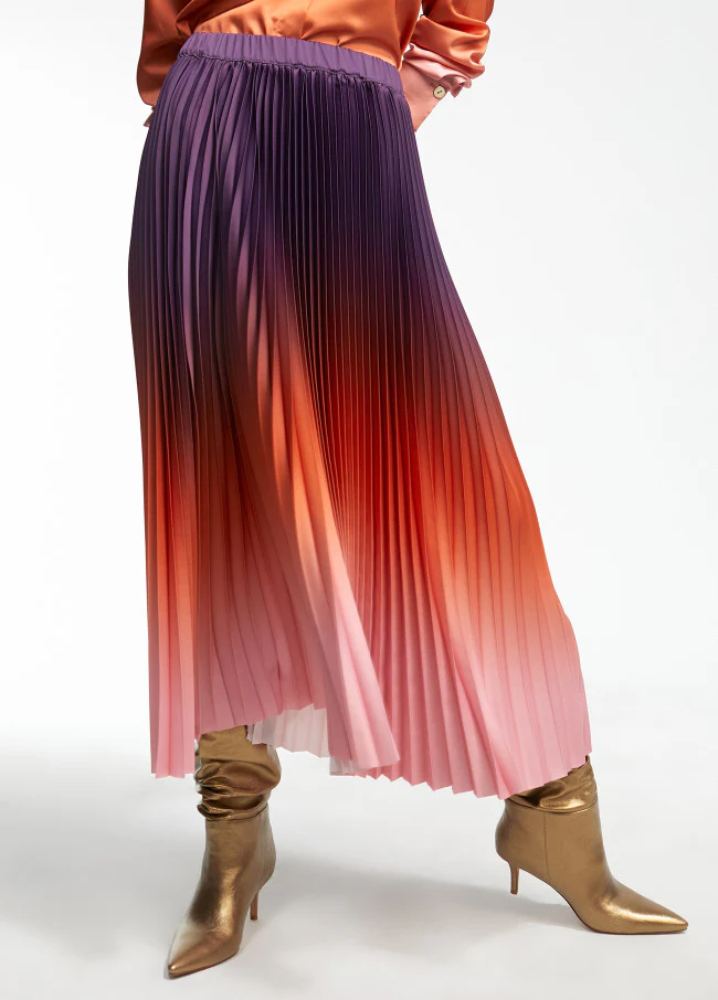 Falda Pleated Ombré - Image 4