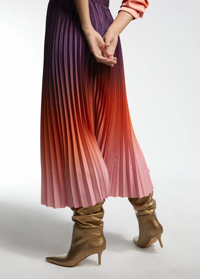 Falda Pleated Ombré - Image 5