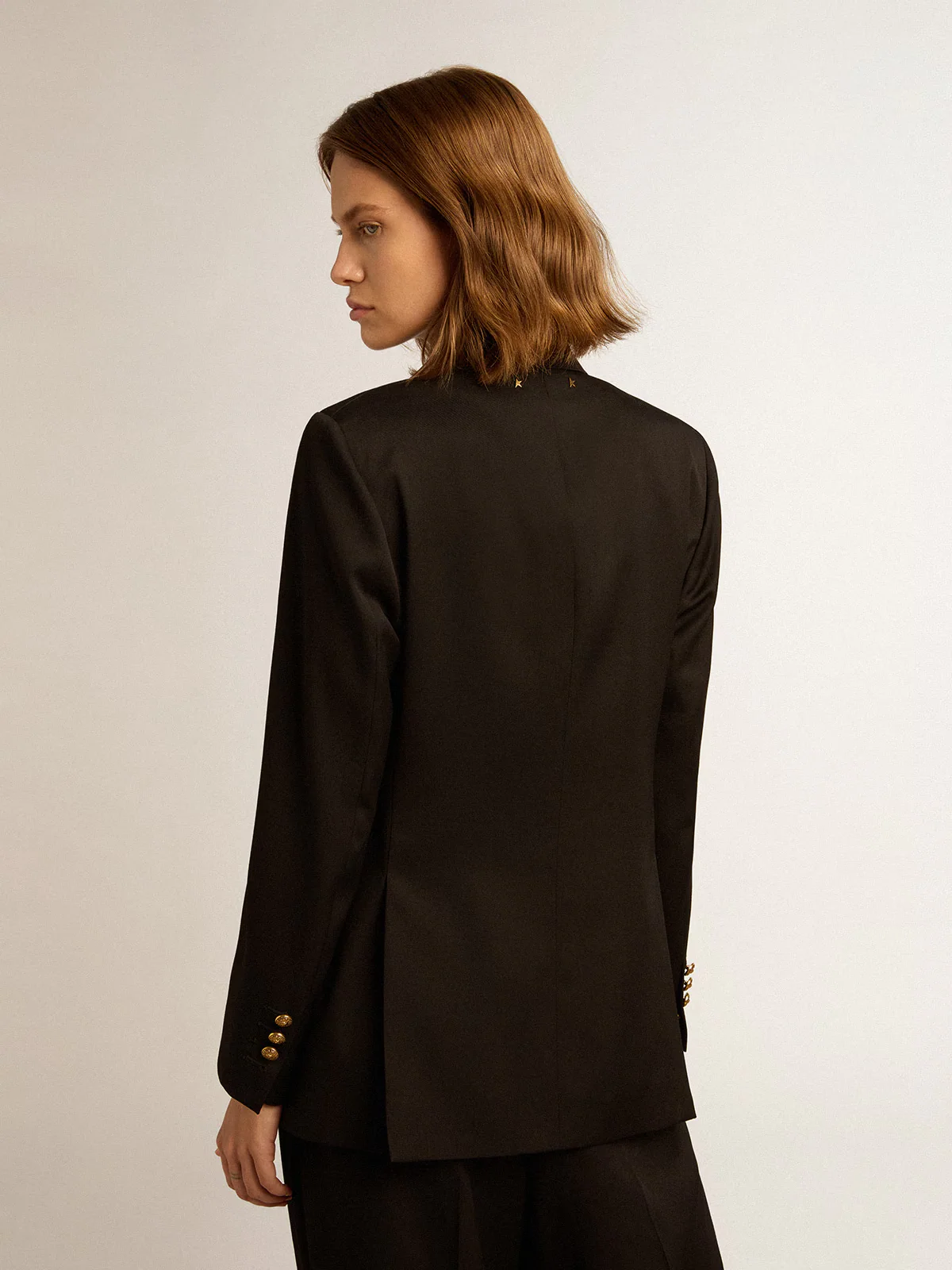 Blazer Golden Light Dry Wool Printed Message - Image 3