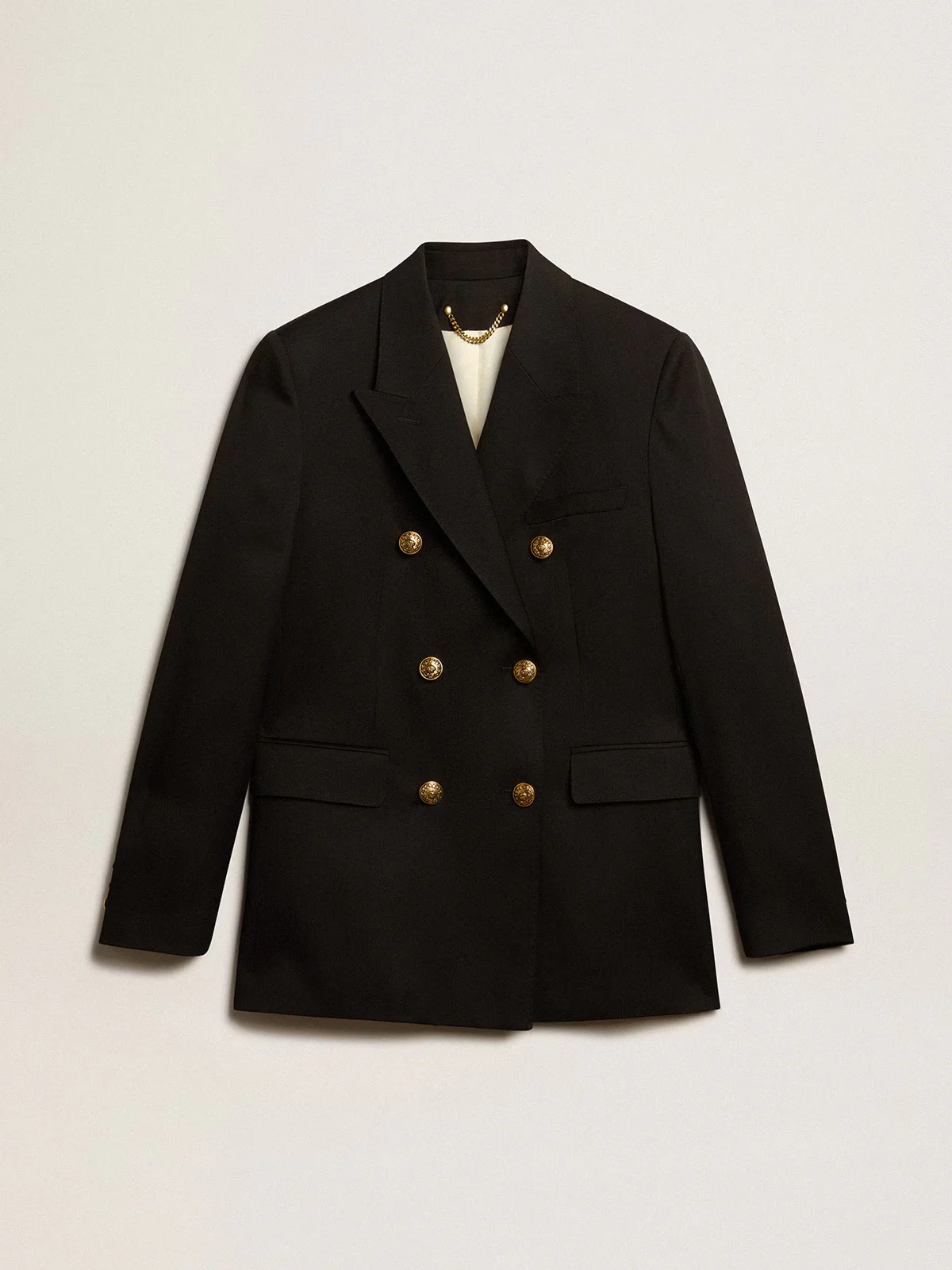 Blazer Golden Light Dry Wool Printed Message - Image 5