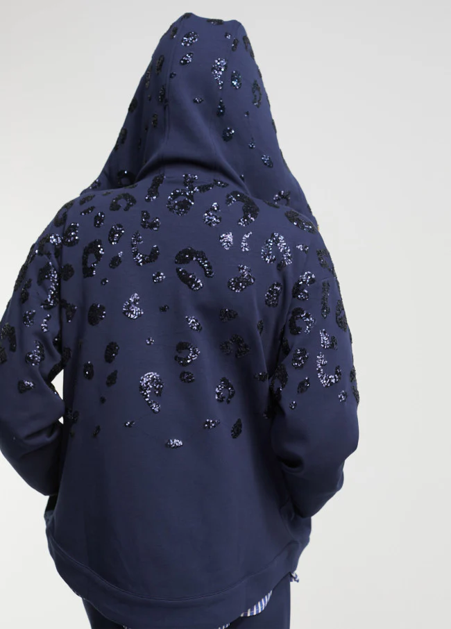 Hoodie Con  Sequinned Detail - Image 4
