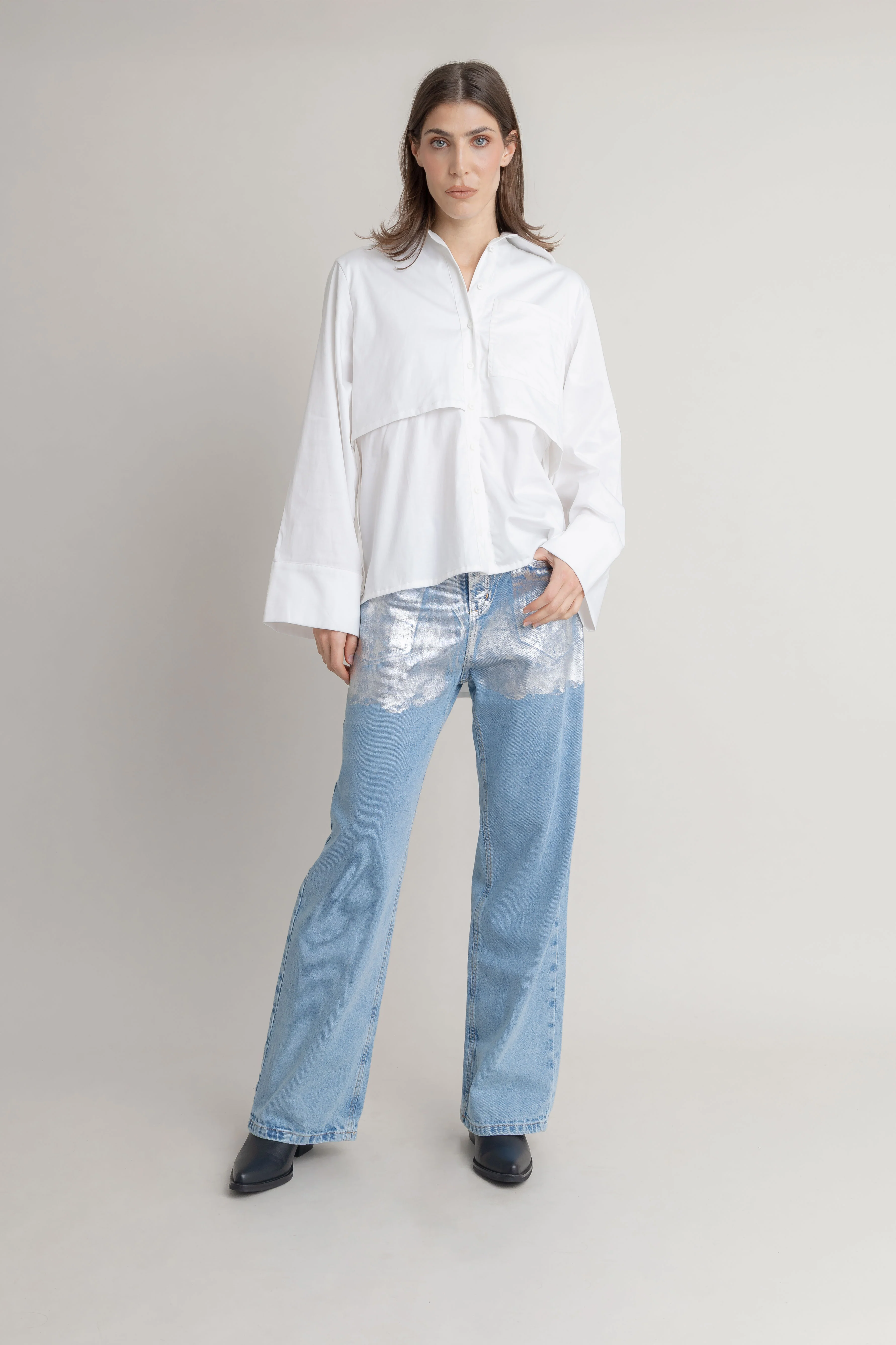 Jean Con Foil Plateado - Image 6