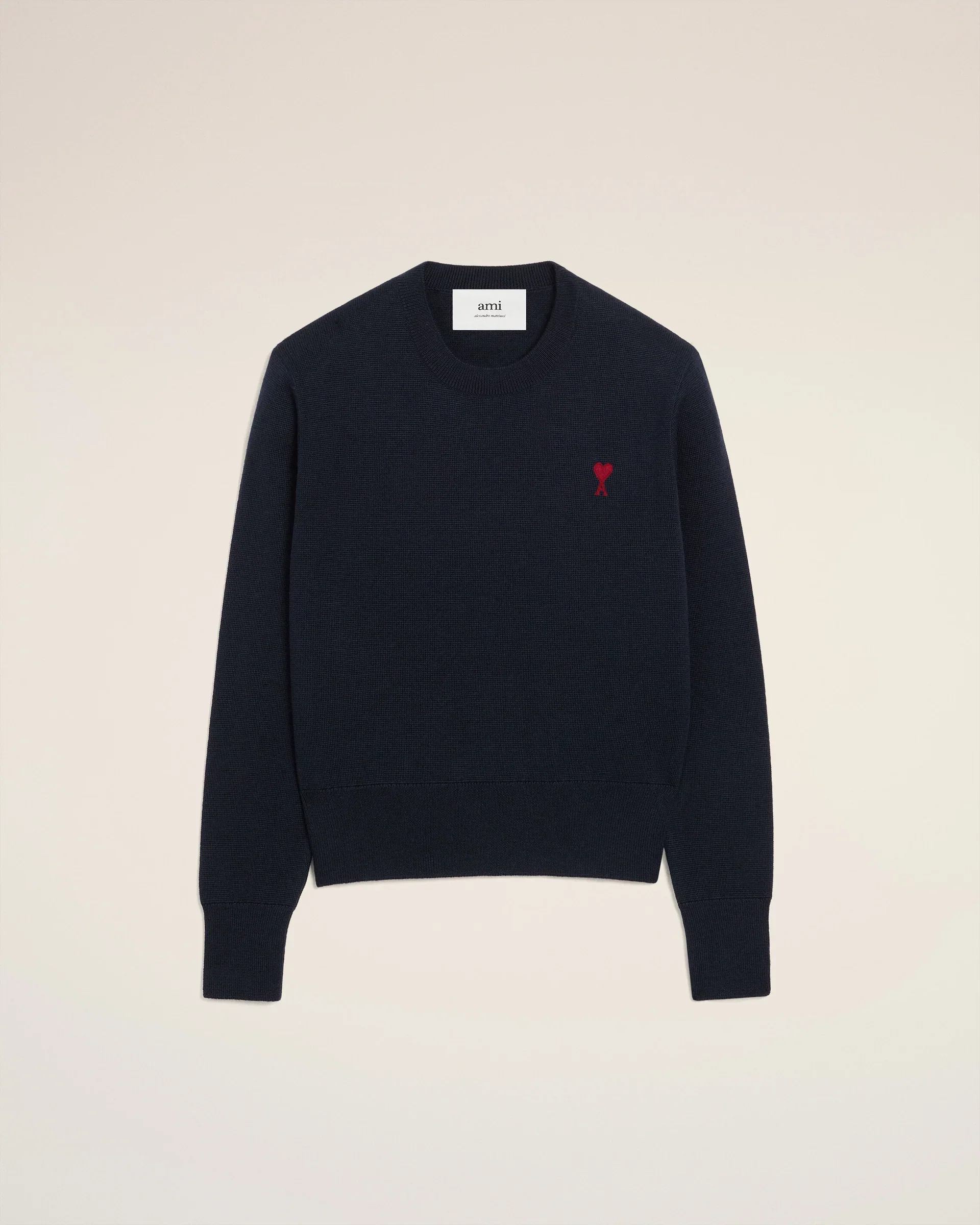 Jersey Crewneck With Contrasted Ami De Coeur - Image 5