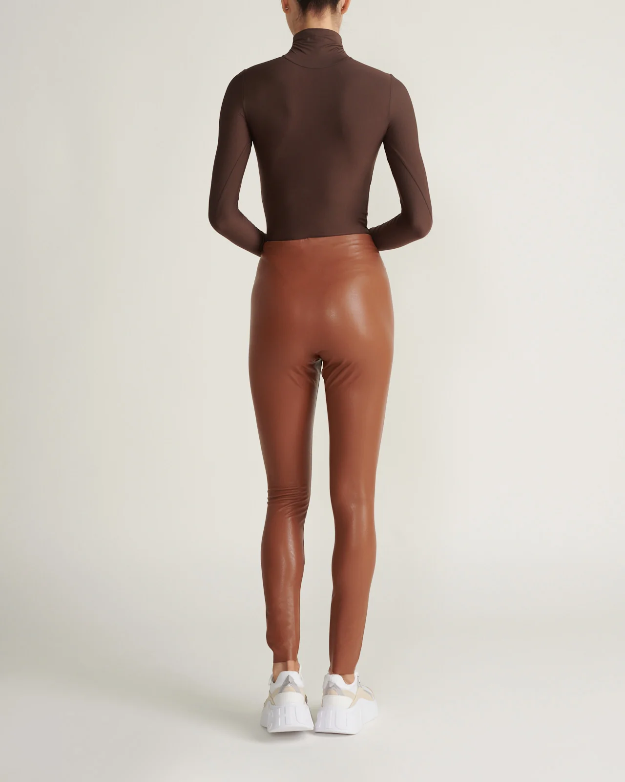 Leggings De Piel Sintética Cocoa - Image 3