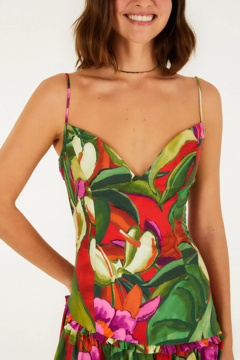 Maxi Vestido Assimetrico Folhagem - Image 4