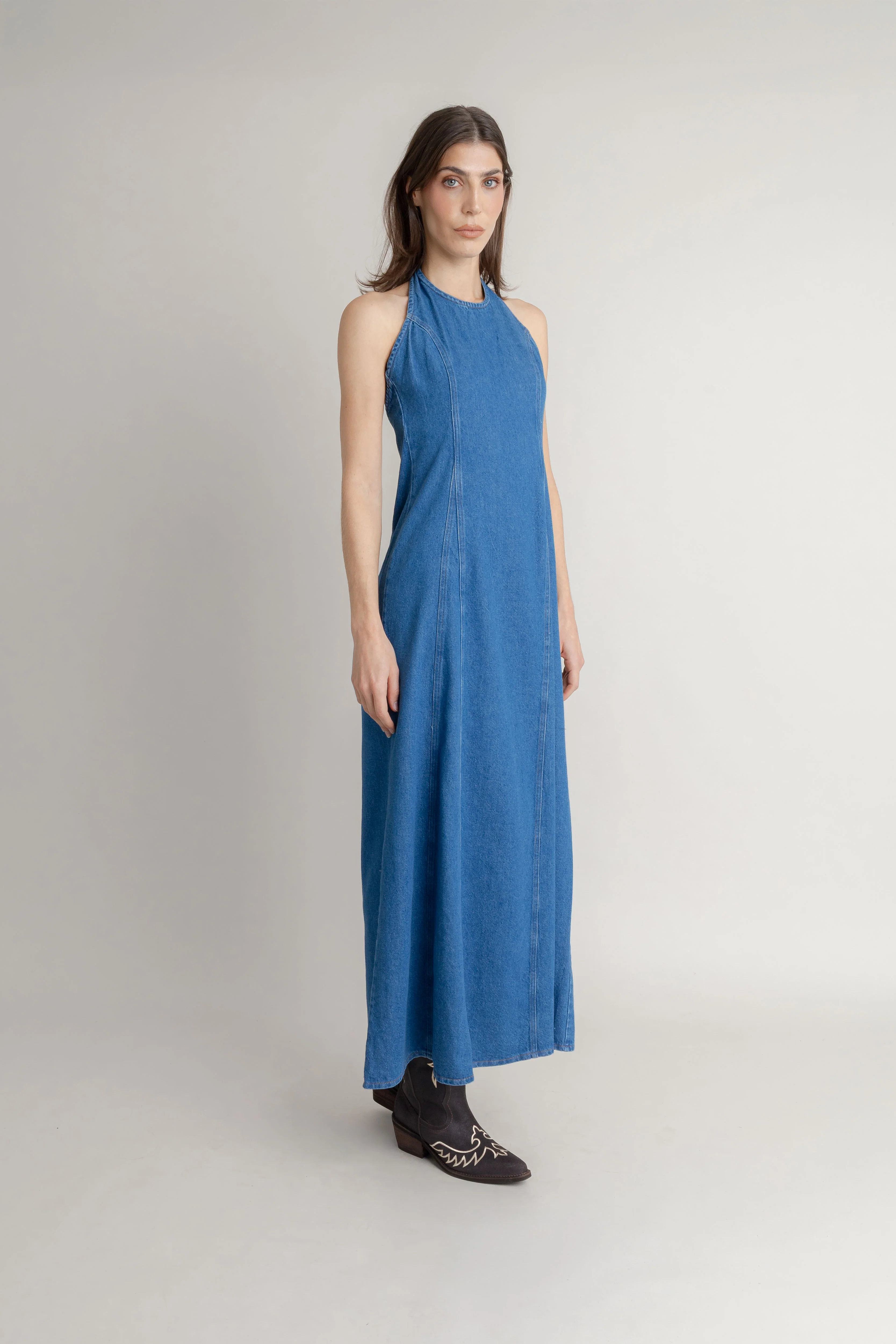 Maxi Vestido De Jean - Image 4