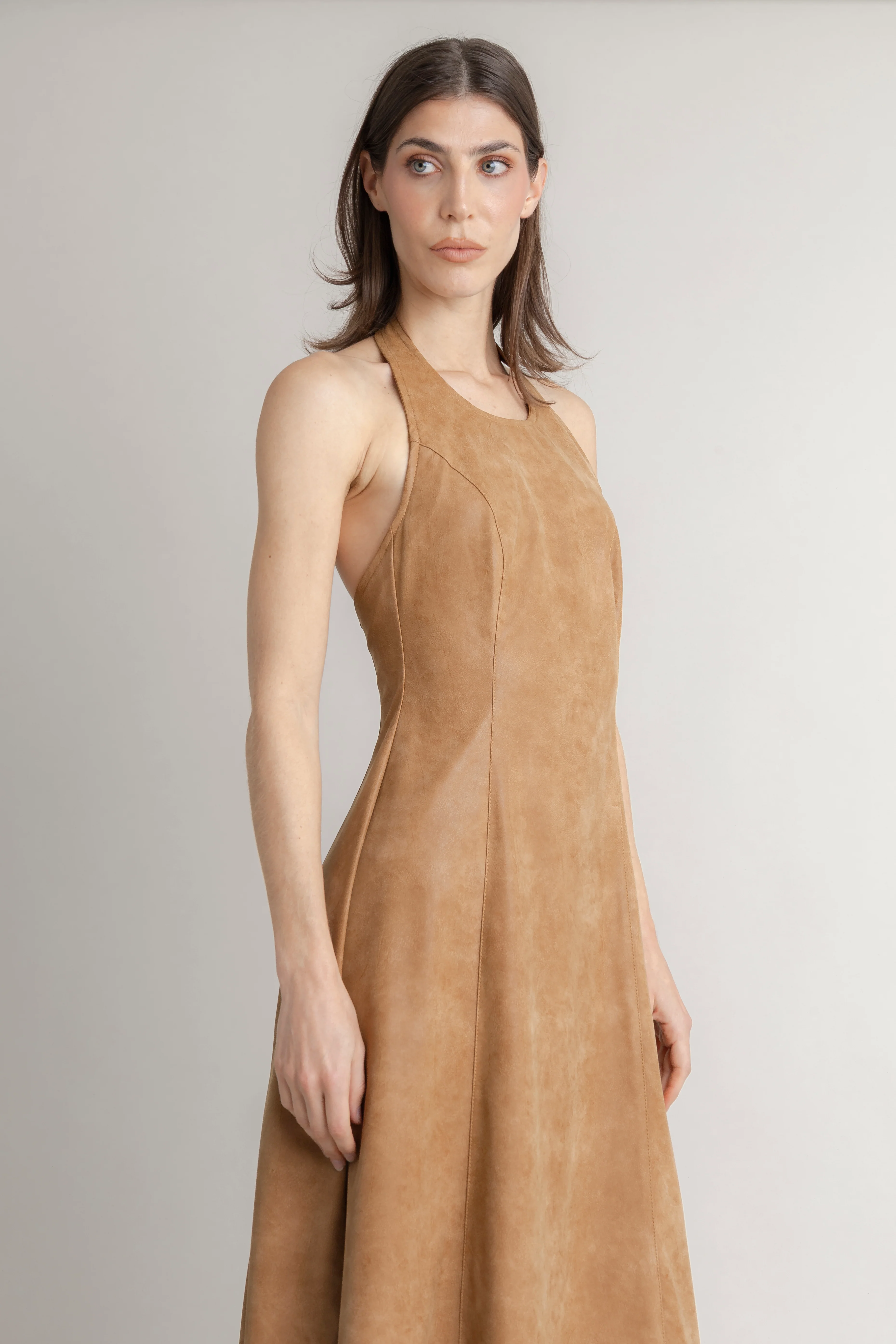 Maxi Vestido En Cuerina - Image 4