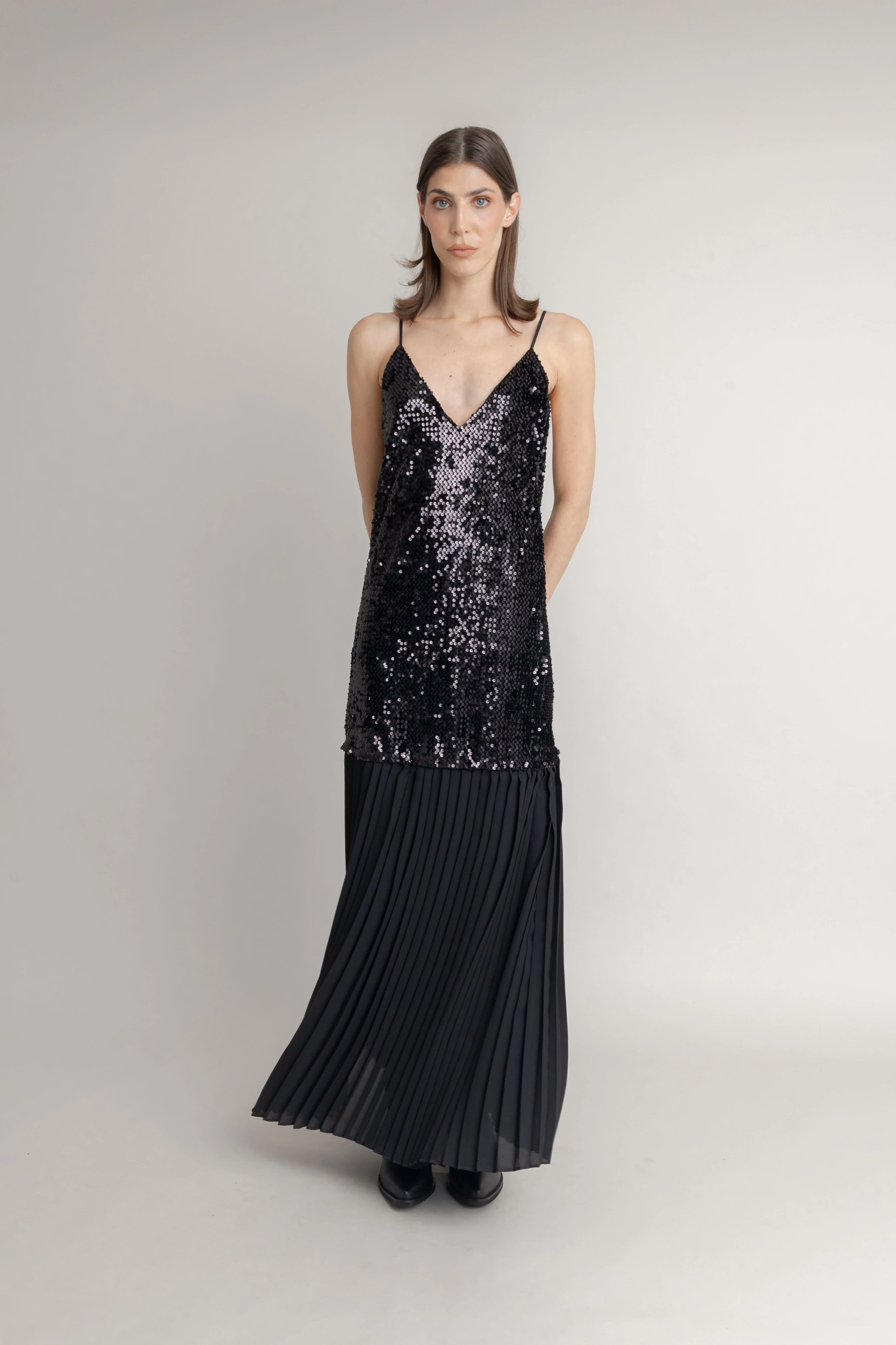 Maxi Vestido Largo Plisado - Image 2