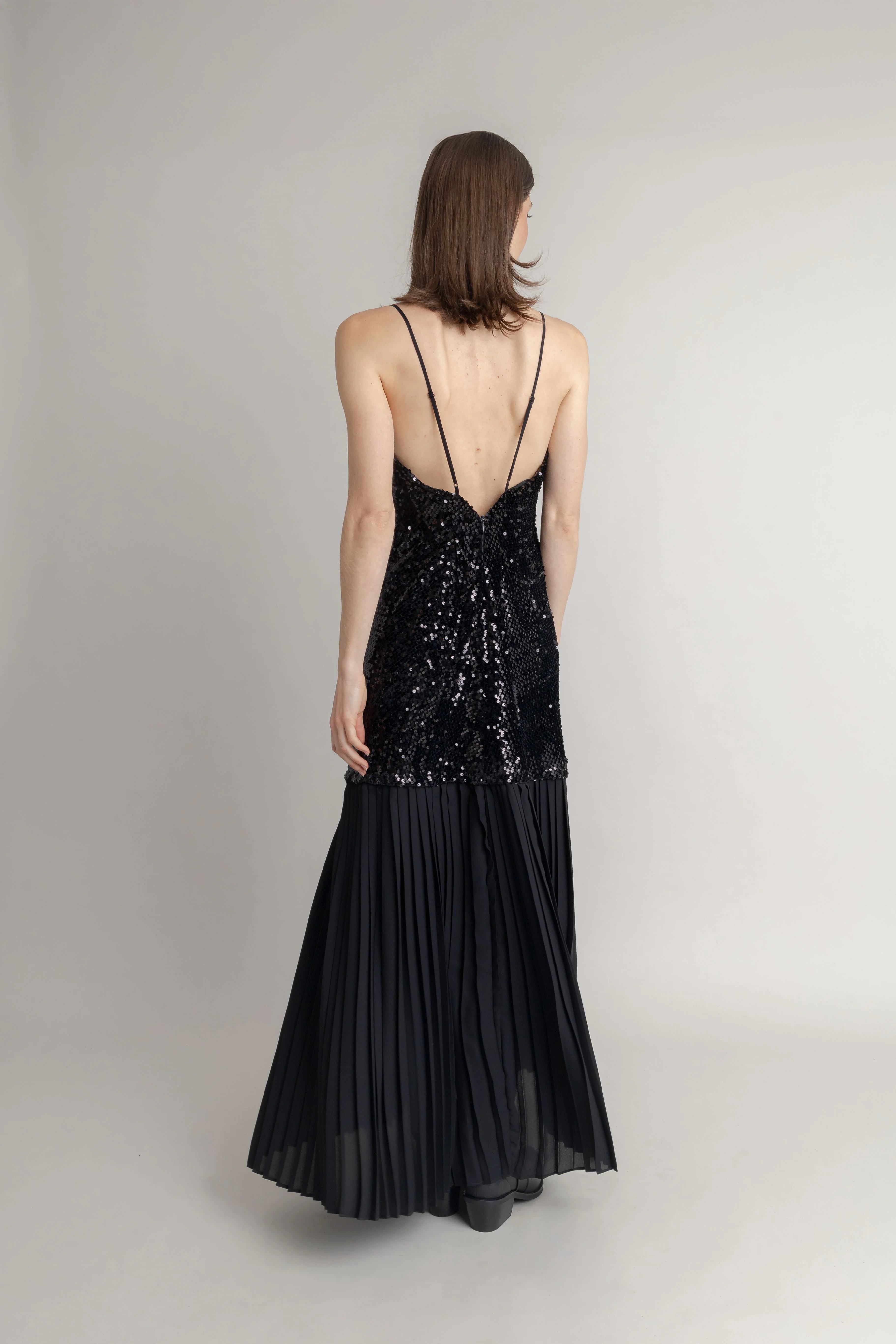 Maxi Vestido Largo Plisado - Image 3