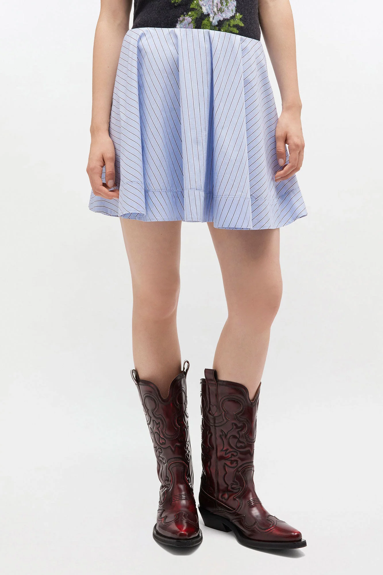 Mini Falda Circle Stripe Cotton - Image 2