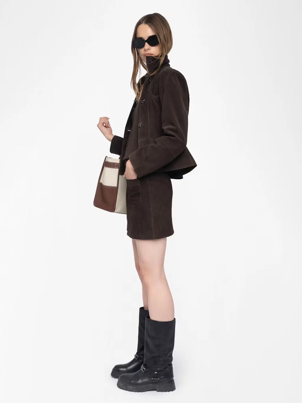 Mini Falda Jaime Heavy Suede - Image 3
