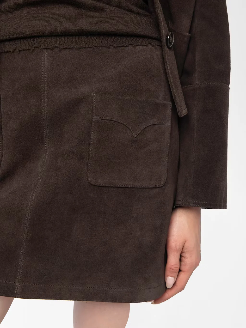 Mini Falda Jaime Heavy Suede - Image 4