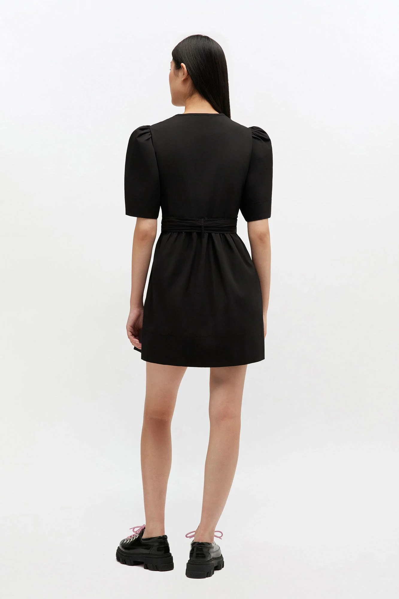 Mini Vestido Tie Strap Stretch Cotton - Image 3