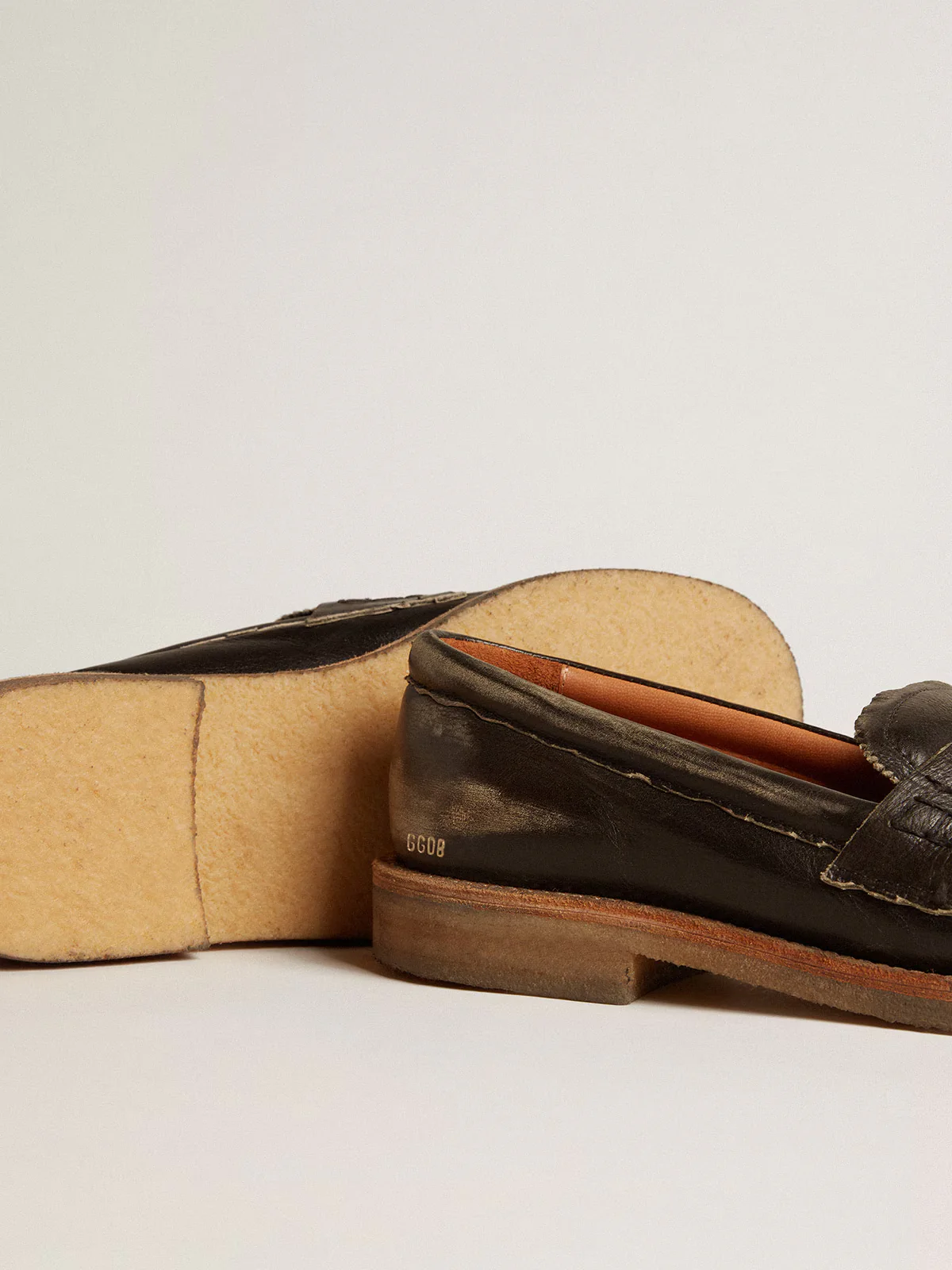 Mocasin Golden Goose Jerry Leather Upper Mujer - Image 4