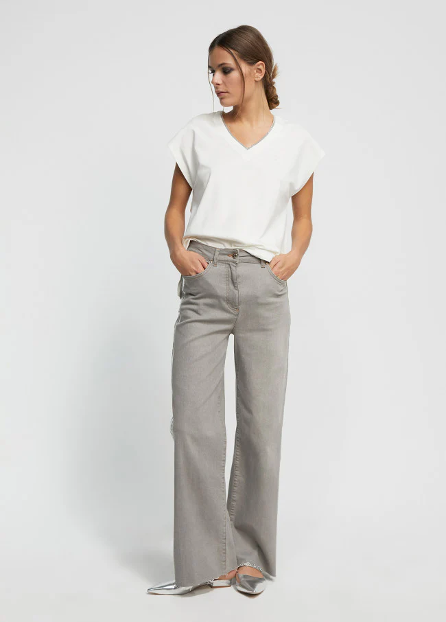 Pantalón Con Laminated Detail - Image 3