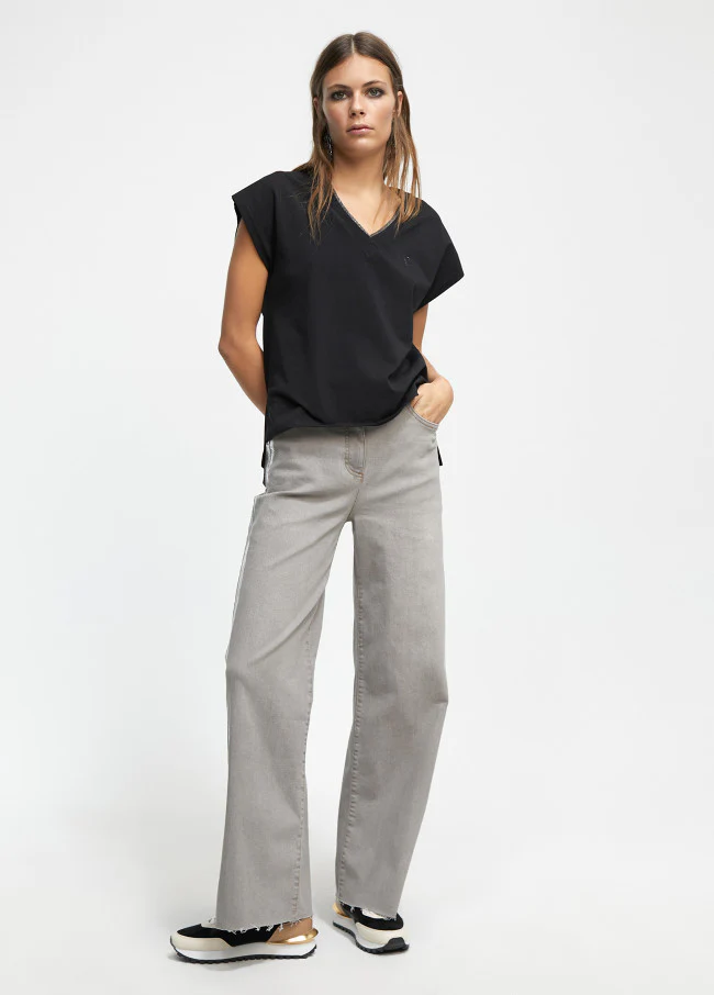 Pantalón Con Laminated Detail - Image 6