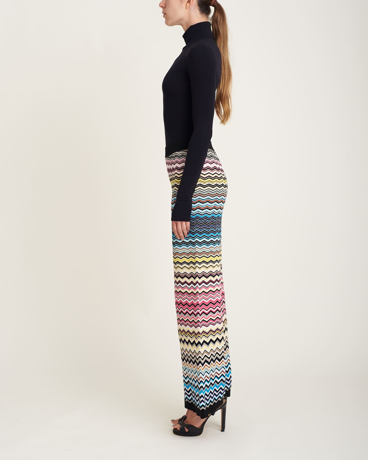 Pantalón Knitted Multicolored Chevron - Image 3