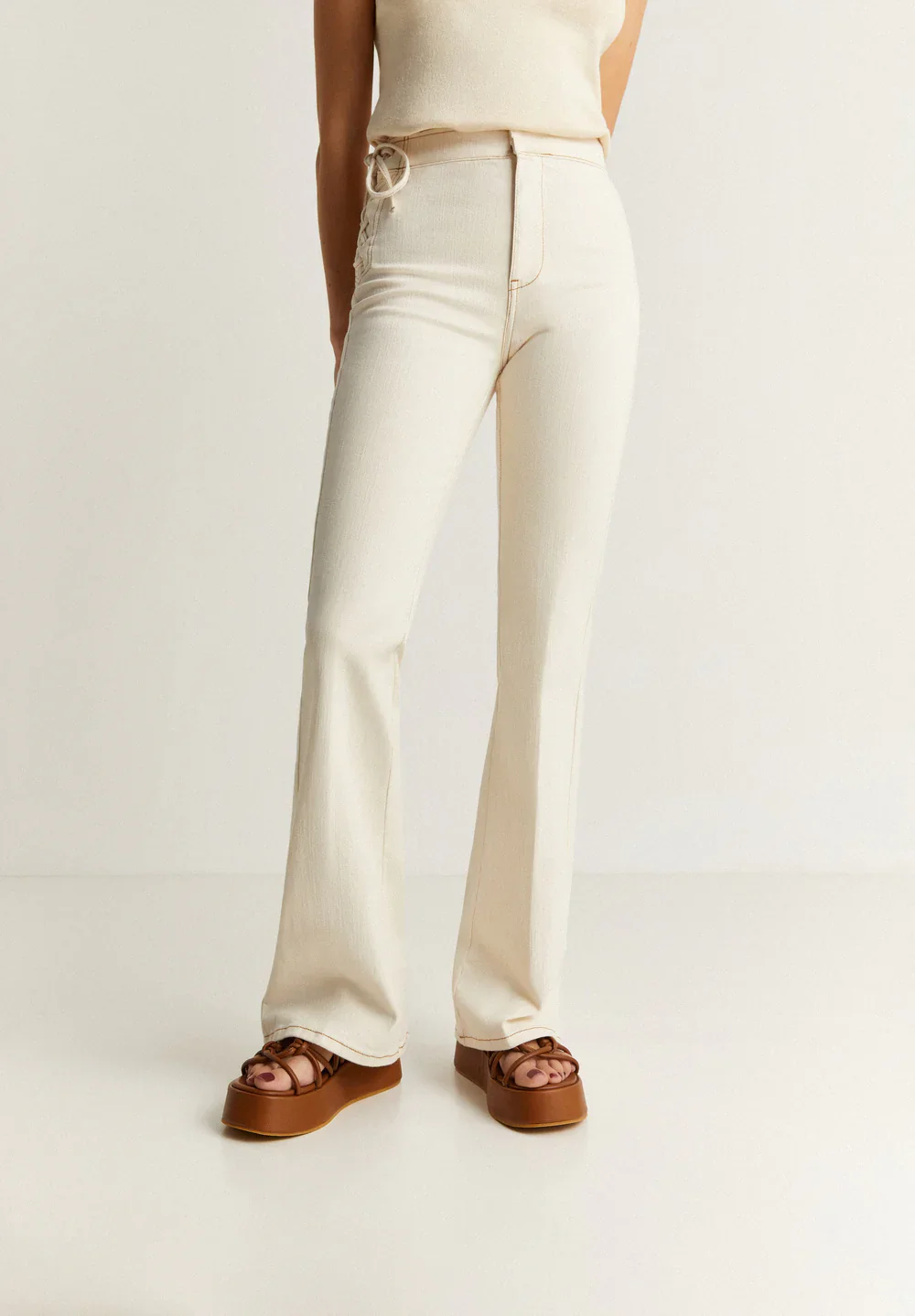 Pantalon Lace Up Denim - Image 3