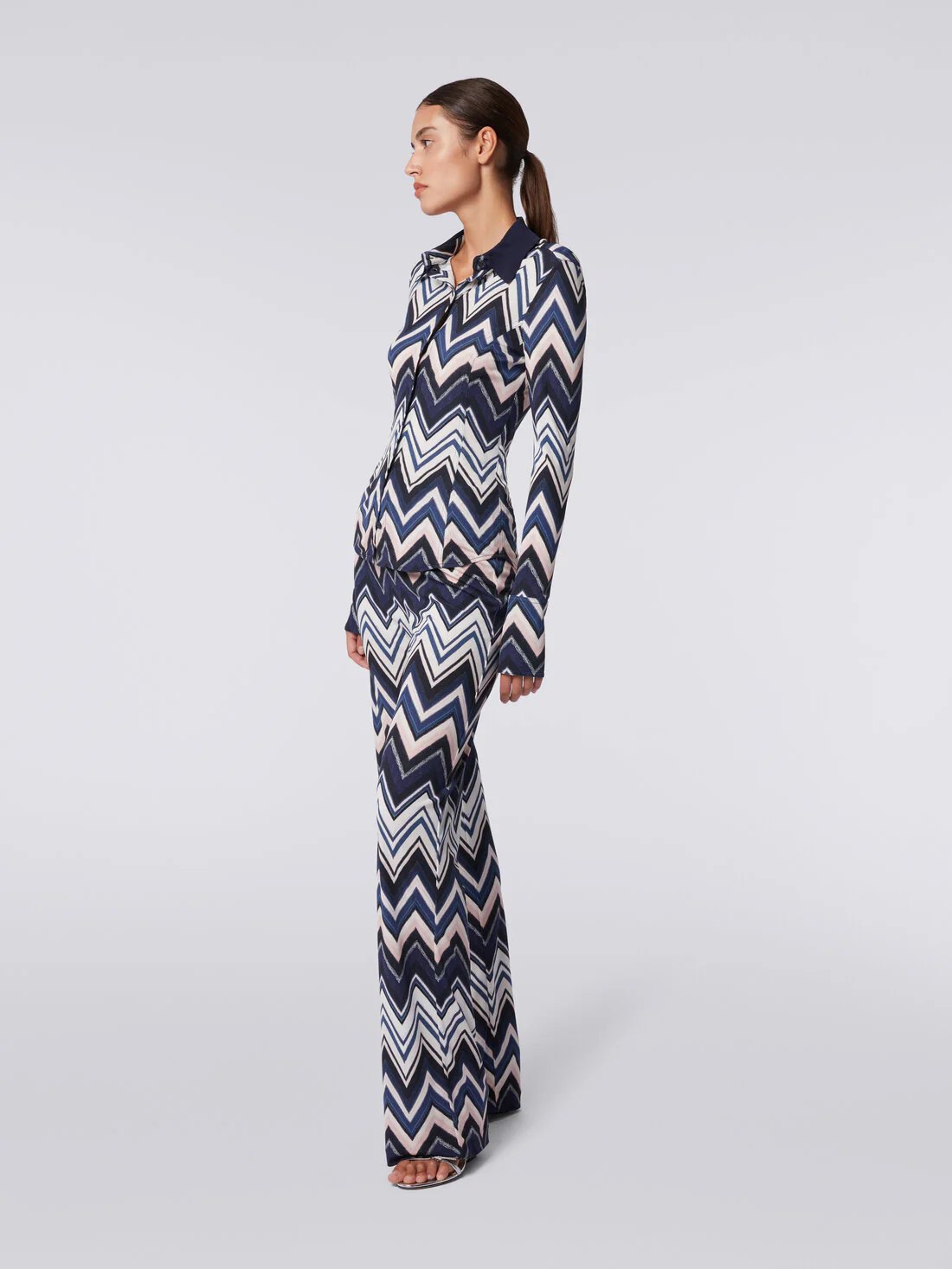 Pantalón De Viscosa Con Estampado Zigzag - Image 2