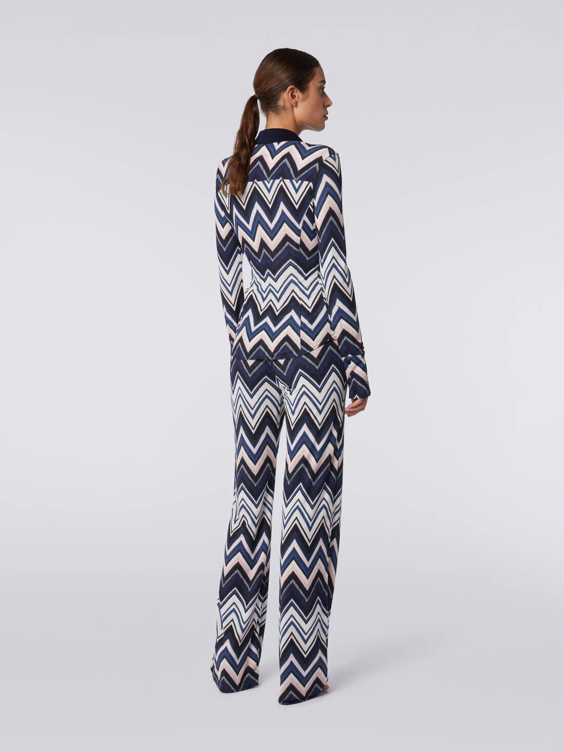 Pantalón De Viscosa Con Estampado Zigzag - Image 3