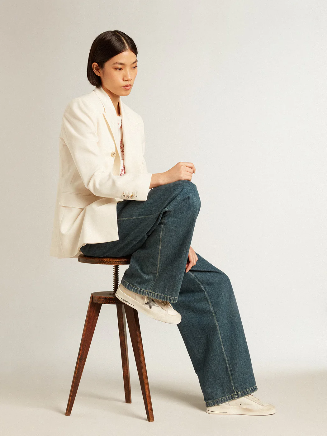 Pantalón Golden Goose Journey Wide Leg Classic Mujer - Image 5