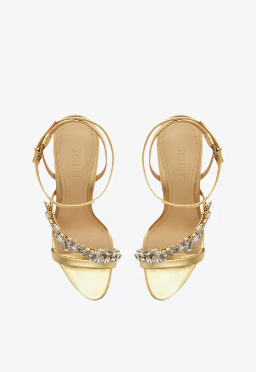 Sandalias Tacón Alto Piel Brillante - Image 5