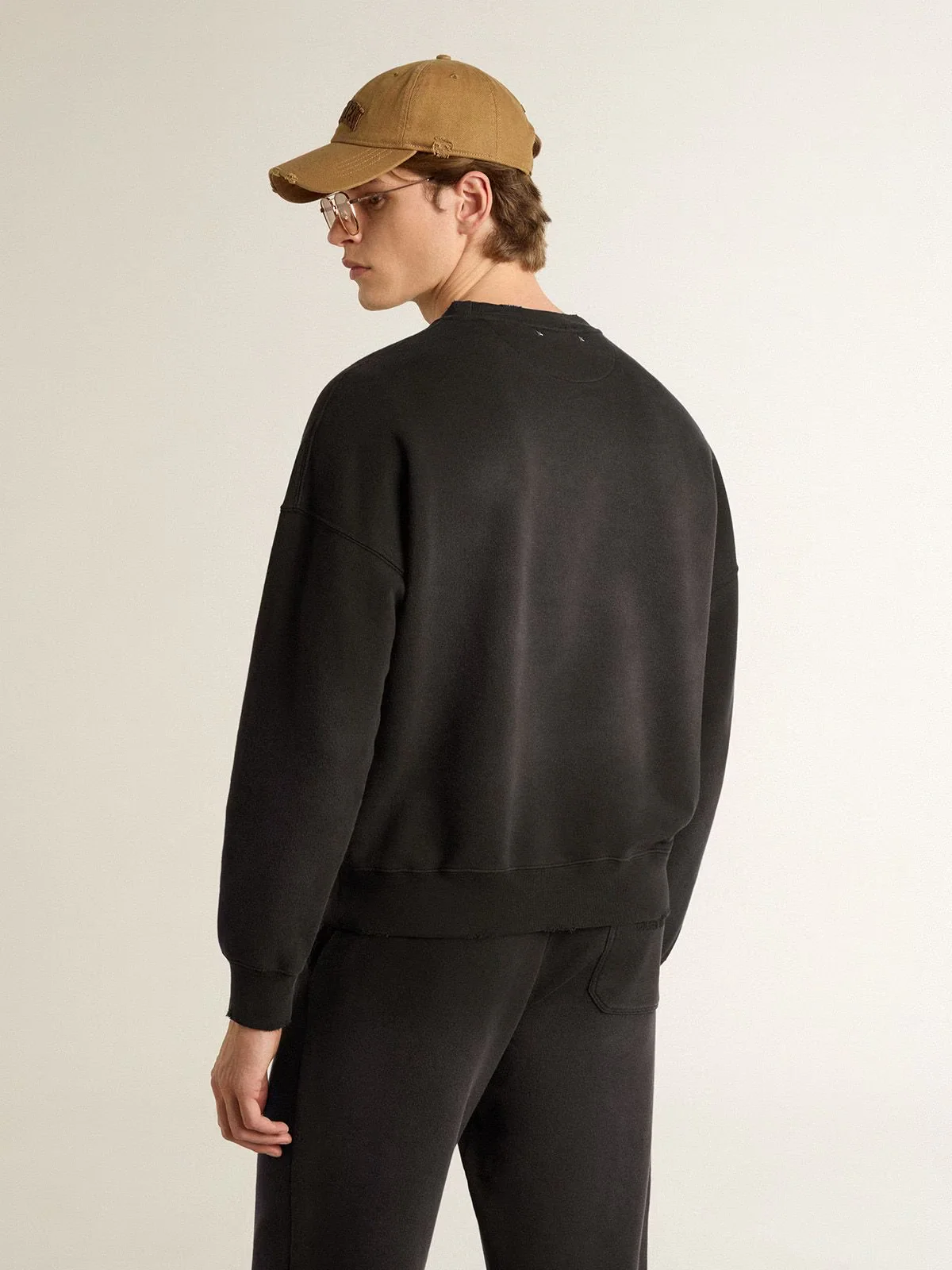 Sweater Journey Crew Neck Dyed Bleaching Effect - Image 2