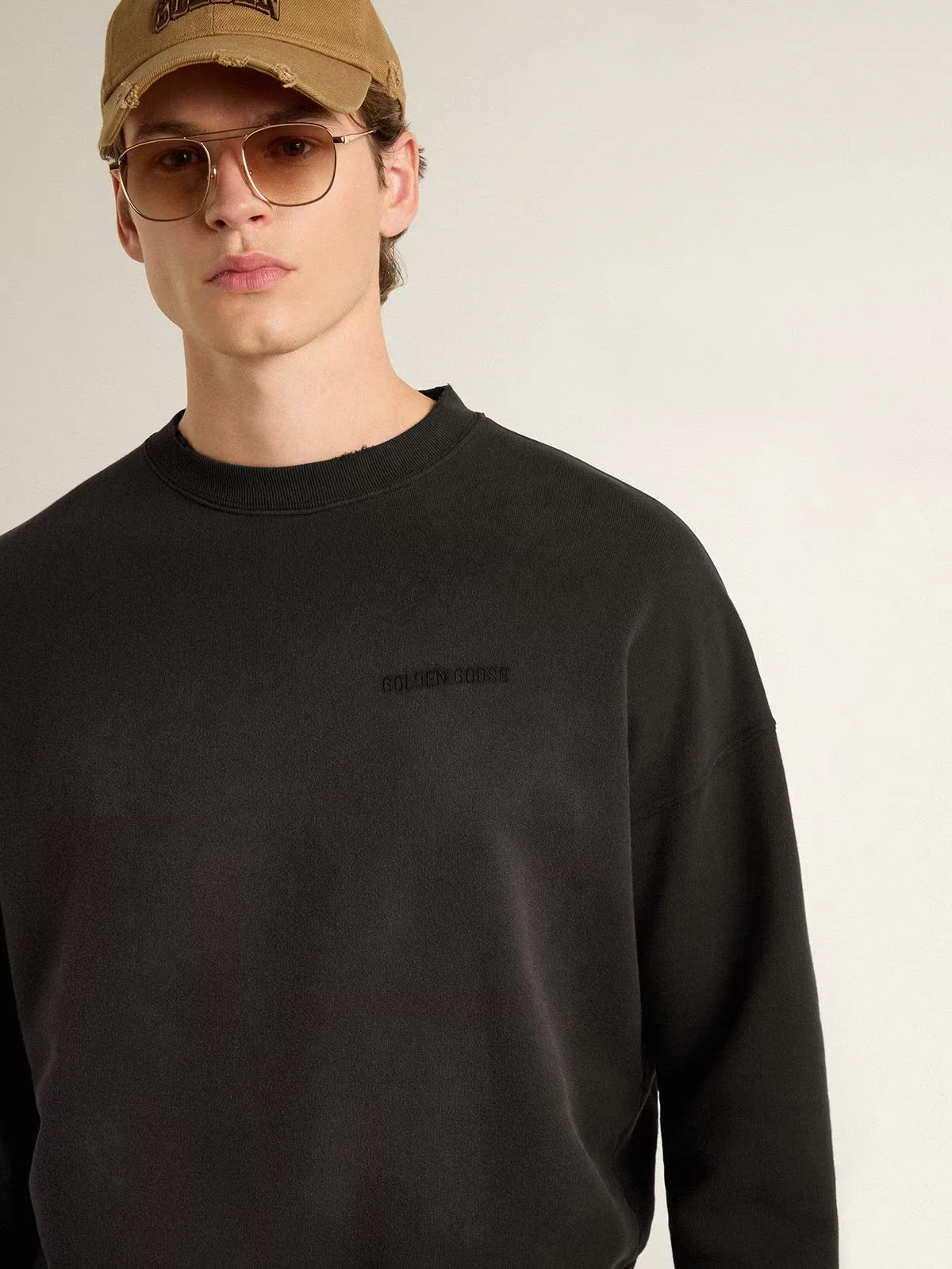 Sweater Journey Crew Neck Dyed Bleaching Effect - Image 3