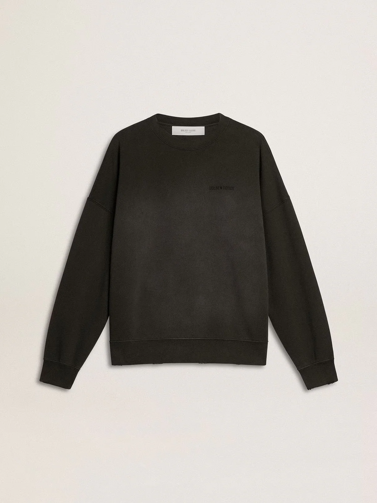 Sweater Journey Crew Neck Dyed Bleaching Effect - Image 4