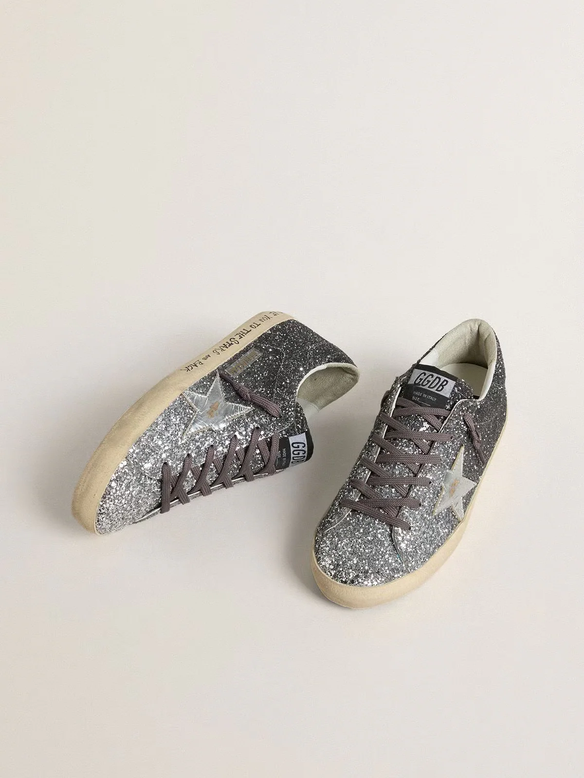 Zapatila Golden Goose Super Star Glitter Mujer - Image 4