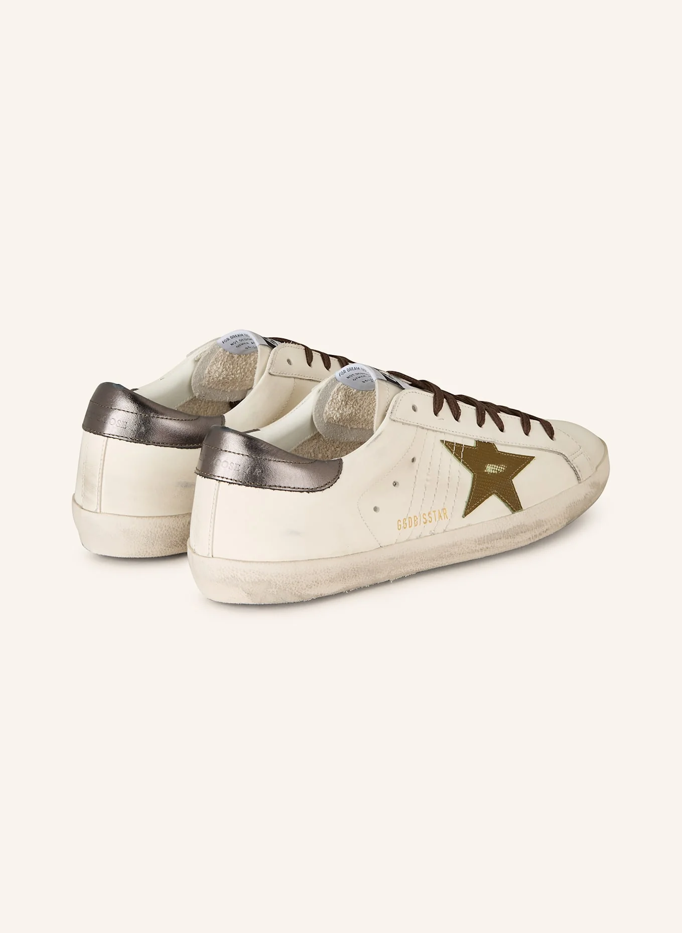 Zapatillas Golden Goose Super Star Leather Upper And Toe Cocco Print Hombre - Image 4