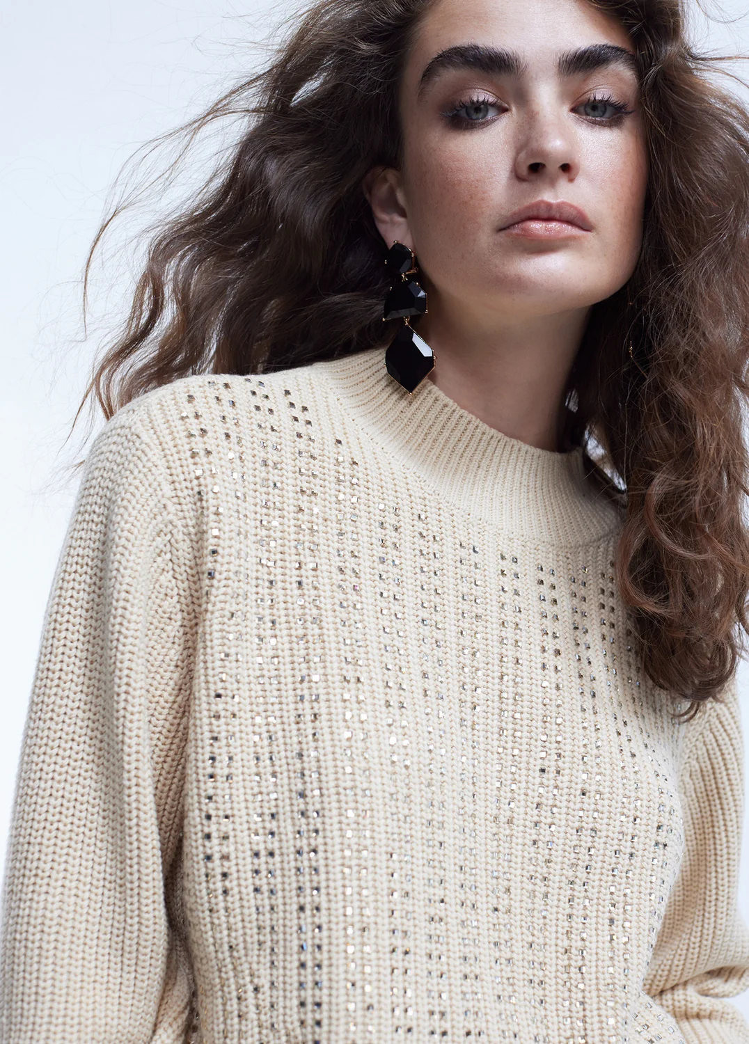 Sweater Con Diamanté Detail - Image 3