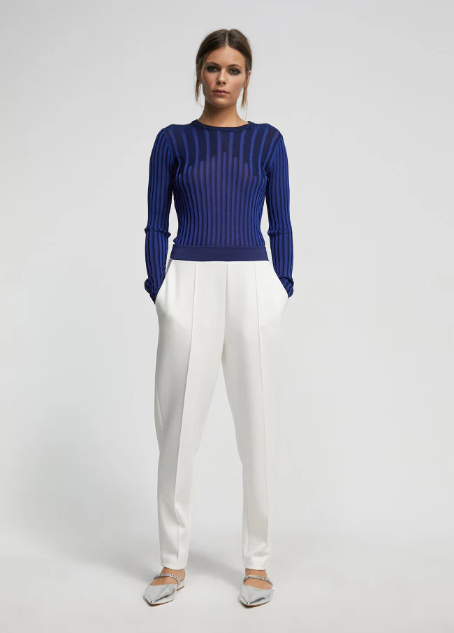Sweater Ribbed Knit - Image 2