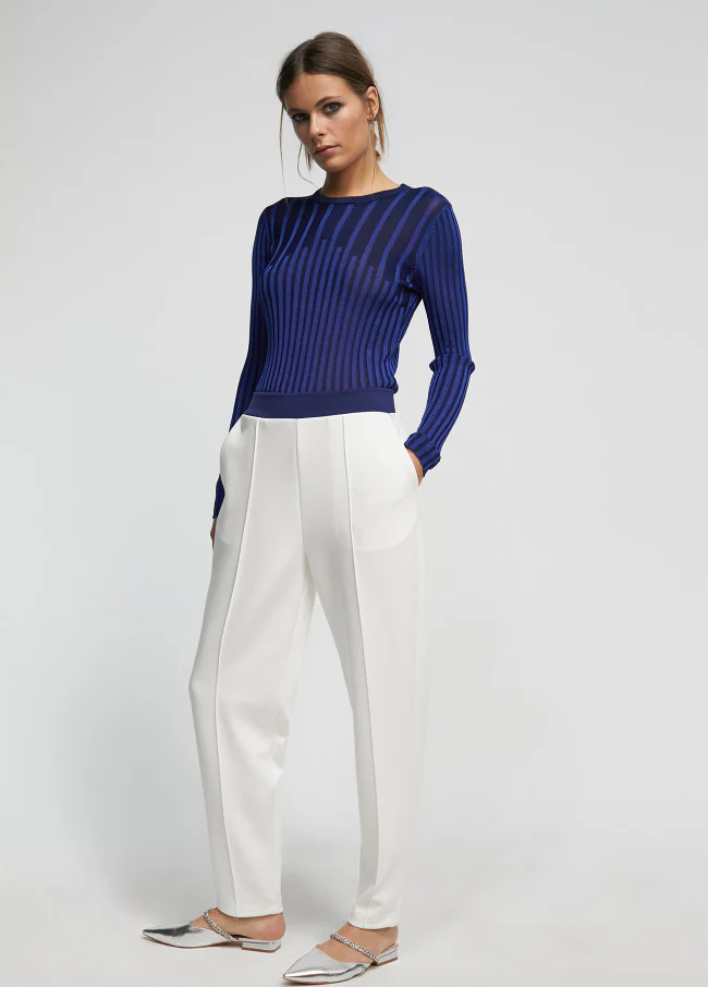 Sweater Ribbed Knit - Image 3
