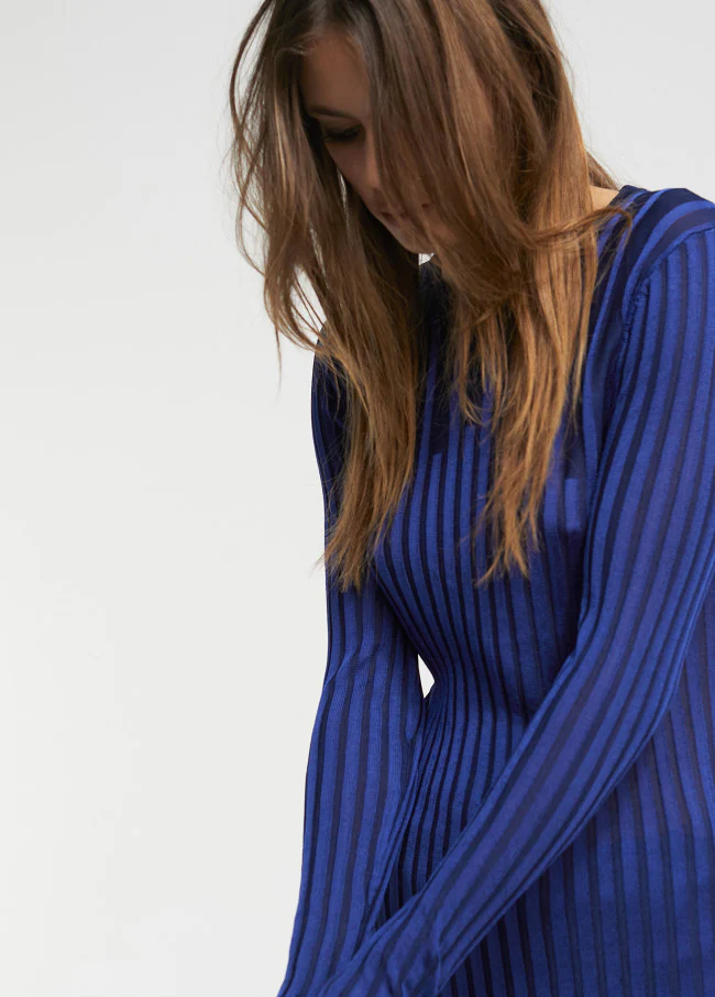 Sweater Ribbed Knit - Image 4