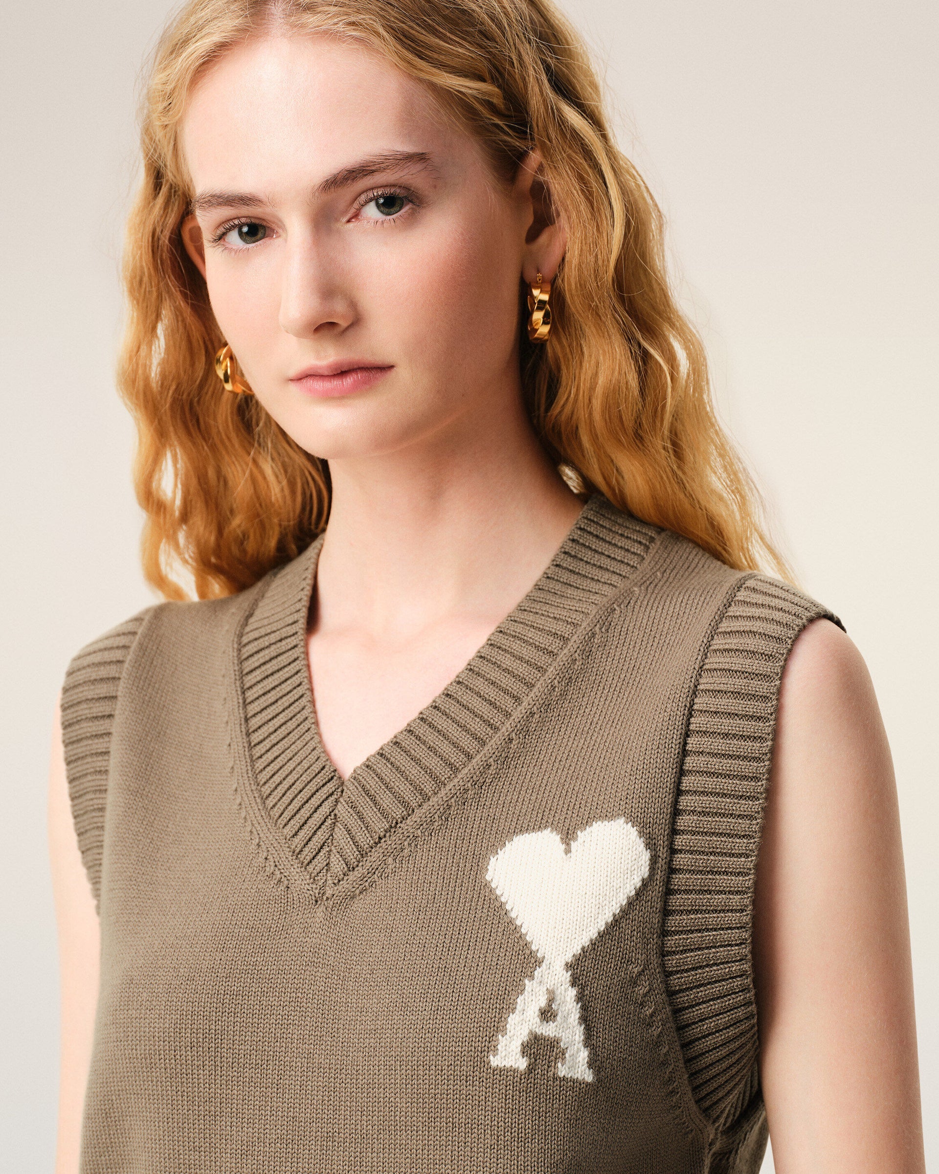 Jersey Sin Mangas Ami De Coeur De Lana Y Algodón Unisex - Image 2
