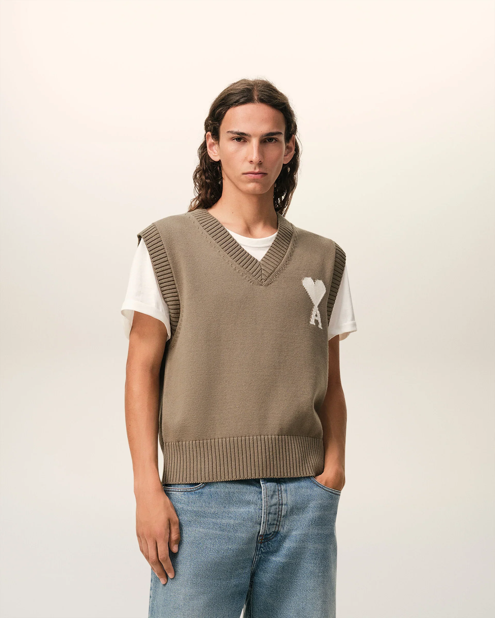 Jersey Sin Mangas Ami De Coeur De Lana Y Algodón Unisex - Image 4