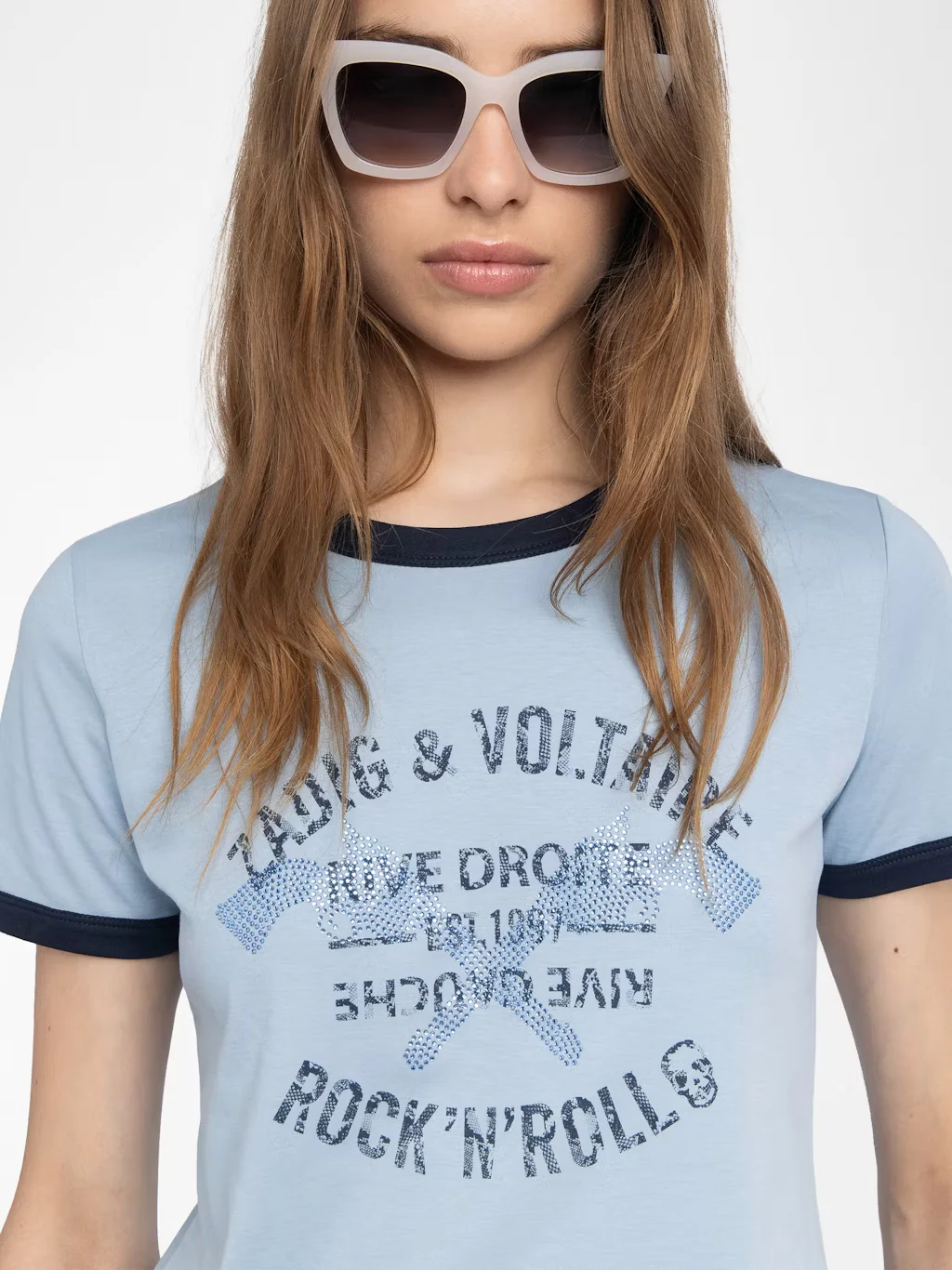T-Shirt Woos Ico Blason Rdrg Strass - Image 4