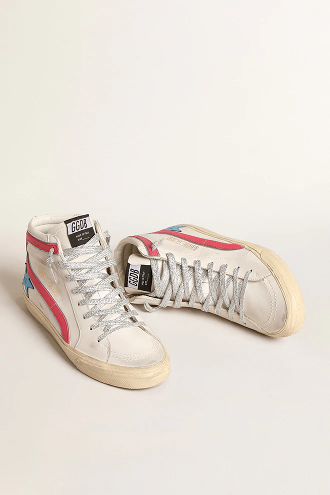 Zapatillas Golden Goose Slide Leather Upper And List Mujer - Image 2