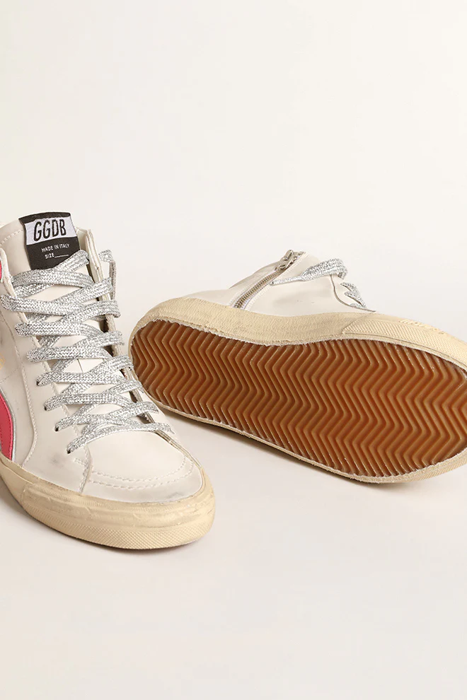 Zapatillas Golden Goose Slide Leather Upper And List Mujer - Image 3