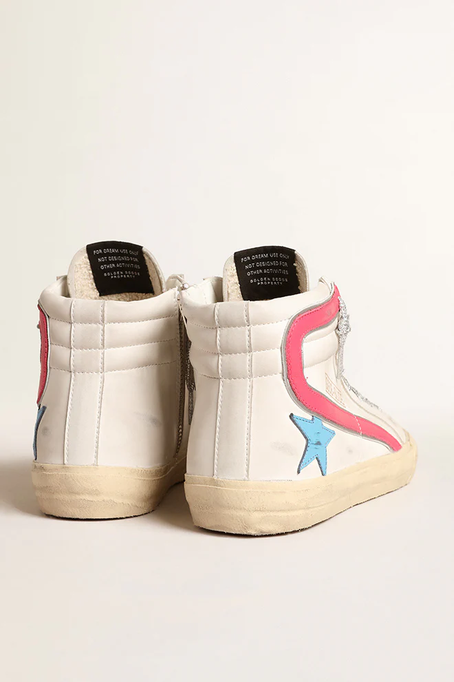 Zapatillas Golden Goose Slide Leather Upper And List Mujer - Image 4