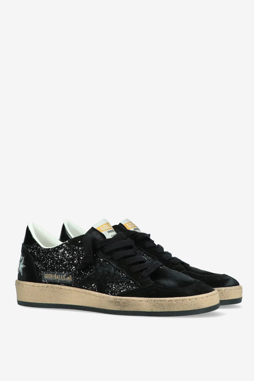 Zapatillas Golden Goose Ballstar Glitter Nylon Suede Starspur Mujer - Image 2